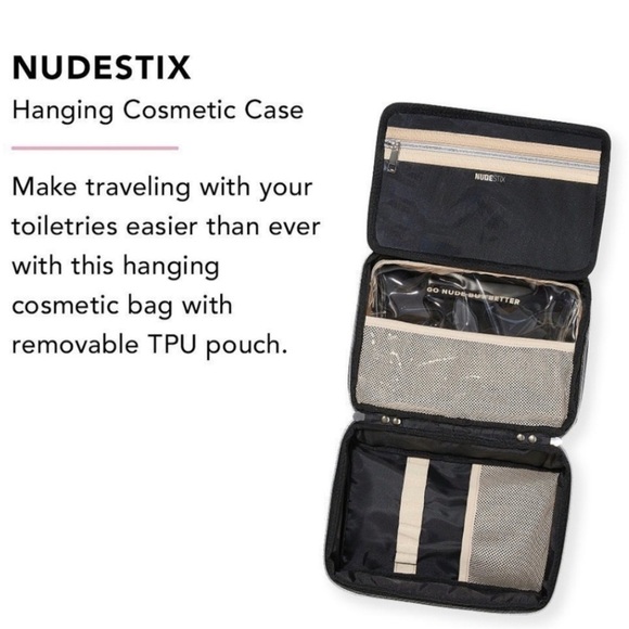 NUDESTIX Hanging Cosmetic Case | NEW | Travel Makeup Bag | Hanging Makeup Bag - Picture 2 of 16